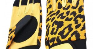 Leather Longboard Racing Yellow Protecon Gloves