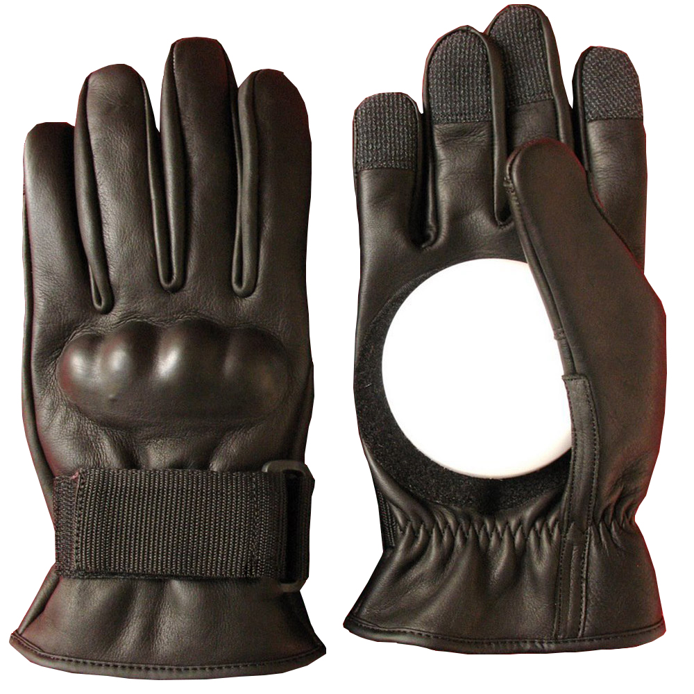 Longboard Leather Slide Gloves Classic Black - Image 5