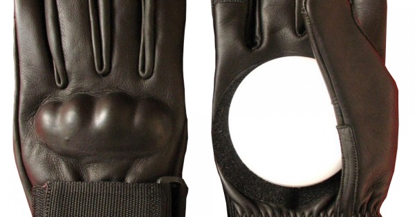 Longboard Leather Slide Gloves Classic Black