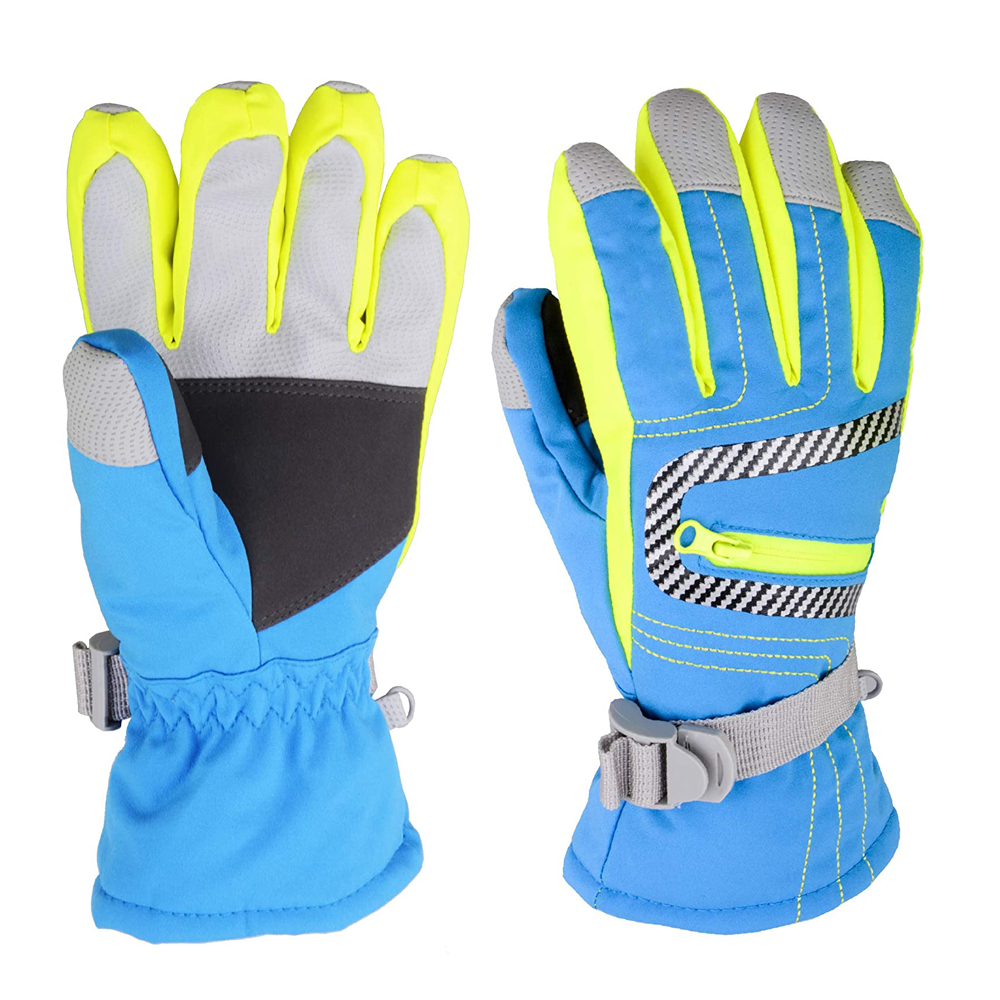 Best Budget Ski Gloves Ladies Ski Gloves Best Affordable Ski Gloves Best Ladies Ski Gloves Winter Waterproof Ski Snow 3M Thinsulate Warm Touchscreen Cold Weather Women Gloves Wrist Leashes - Image 5