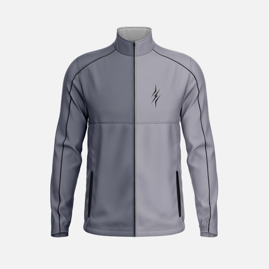 Men’s Athletic Engineered Mock Neck Jacket - Image 7