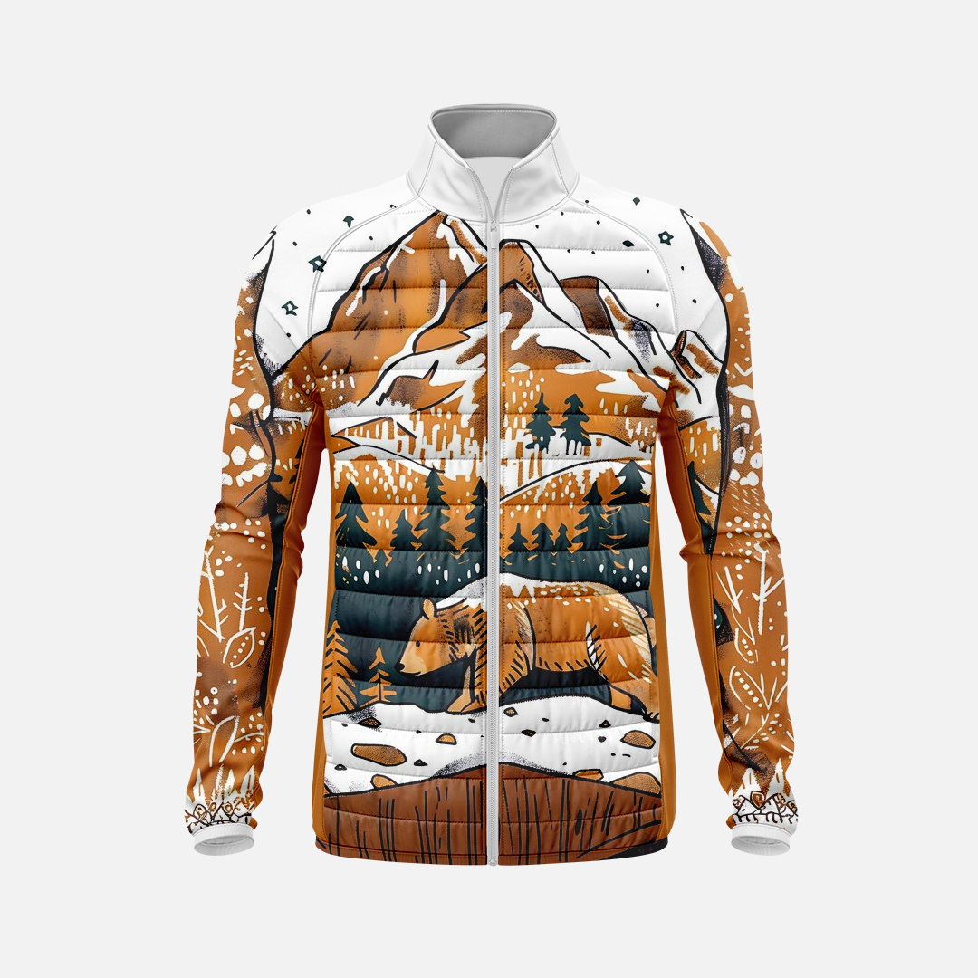 Men’s Athletic Mock-Neck Puffer Jacket - Image 5