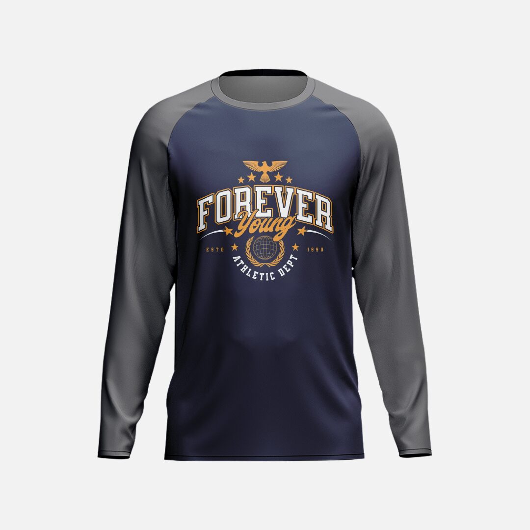 Men’s Athletic Raglan Full-Sleeve T-Shirt - Image 6