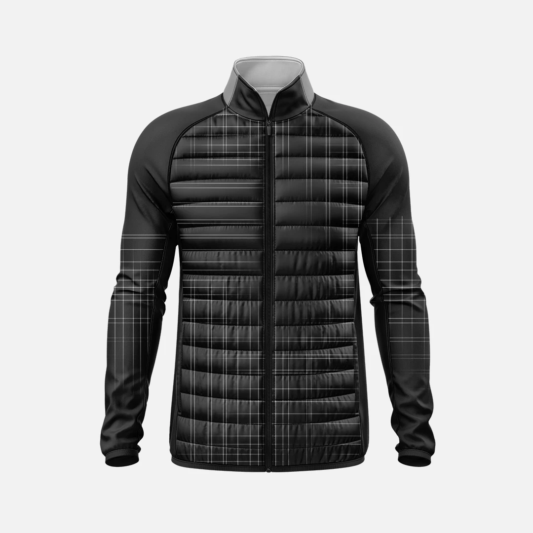 Men’s Athletic Mock-Neck Puffer Jacket - Image 2